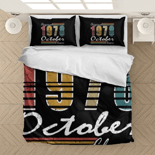 1978 vintage birthday year of birth 1978 gift Bedding Sets