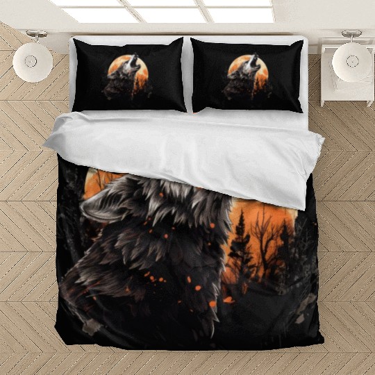 Halloween wolf Bedding Sets