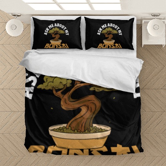 Nature Lover Miniature Plants Japanese Gardening Bedding Sets