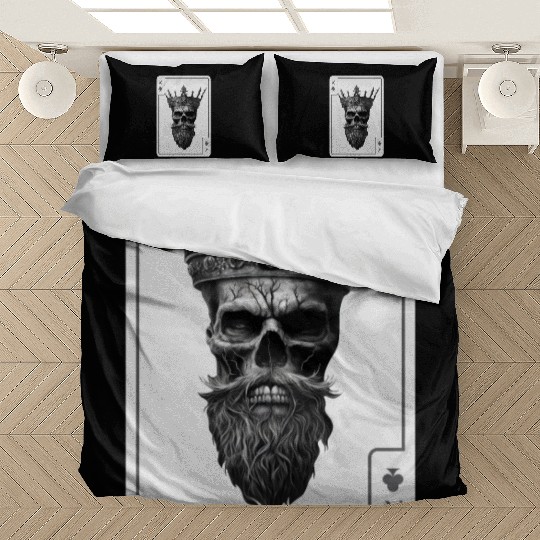 King Spades Halloween Creepy Gothic Poker Bedding Sets