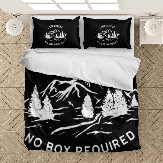 Nature Camping Mountains, Think Outside No box Bedding Sets