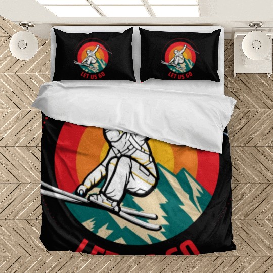 "Winter Wonderland Thrills: Snowboarder's Paradise Bedding Sets