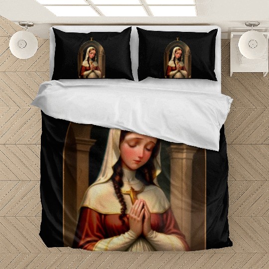 Praying Virgin Mary Bedding Sets