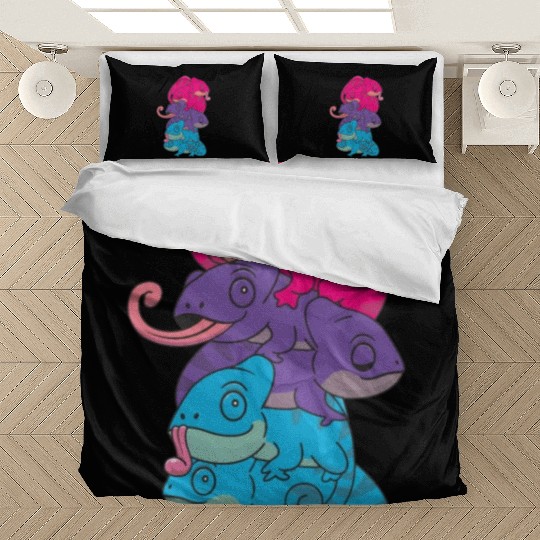 Androgynous Flag Pride Lgbtq Cute Chameleon Bedding Sets