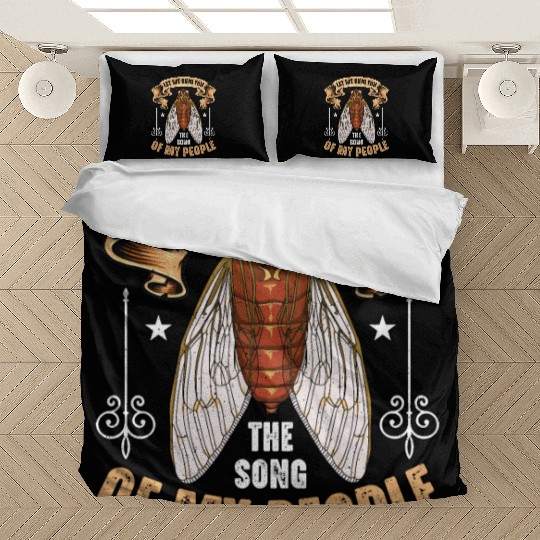 Cicadas Let Me Sing You The Song Periodical Cicada Bedding Sets