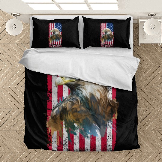 American patriotic symbols of national pride - fla Bedding Sets