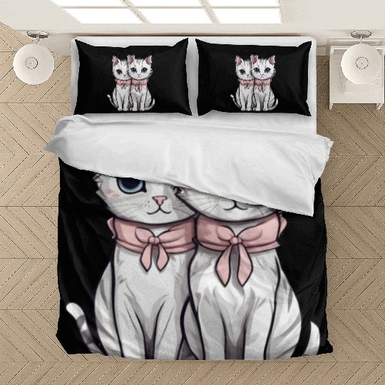 there are two kittens Bedding Sets