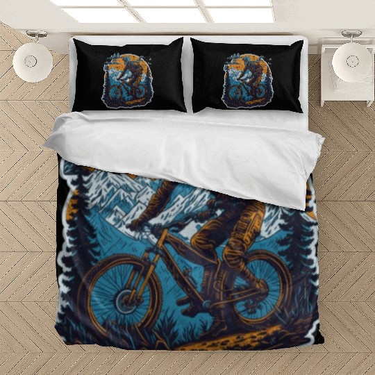 Mountain Cycling poster Bedding Sets