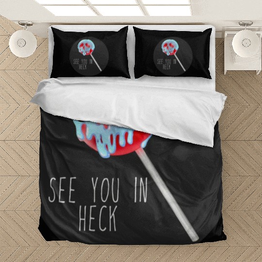 See You In Heck Poison Skull Candy Bedding Sets