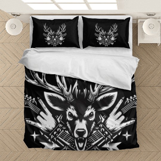 Punk Rock Reindeer Bedding Sets