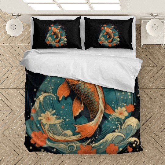 Koi Fish Koi Carp Japanese Koi Garden-Pond Koi Bedding Sets