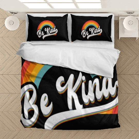 Be Kind Rainbow Anti Bullying Wear Orange Unity Bedding Sets