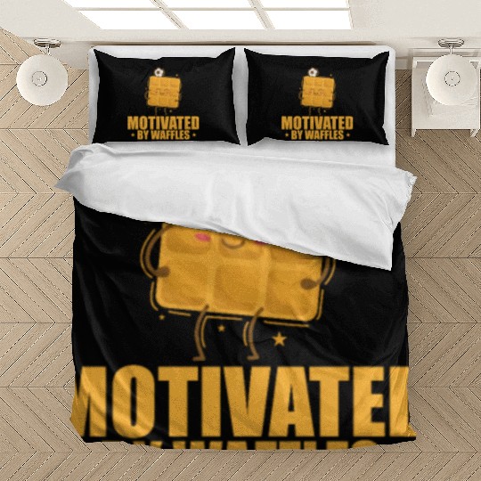Motivated by Waffles Dough Pastry Snack Bedding Sets
