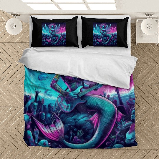 rock and roll under the sea Bedding Sets