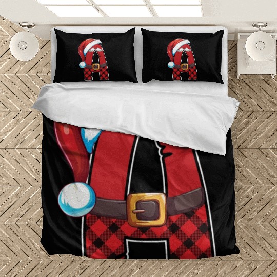 A Christmas Alphabet Letters Sublimation Bedding Sets