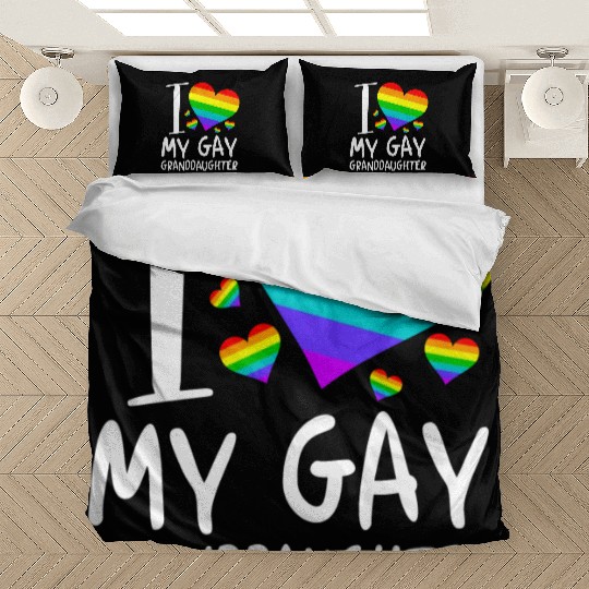 I Love My Gay Granddaughter Lgbt Month Family Bedding Sets