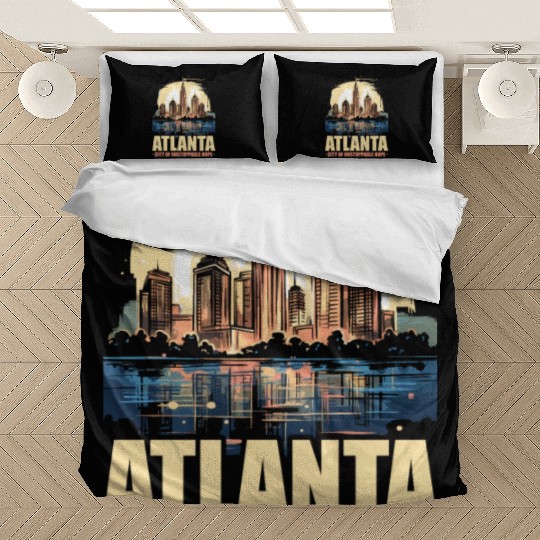 Atlanta City Georgia USA America United States Bedding Sets