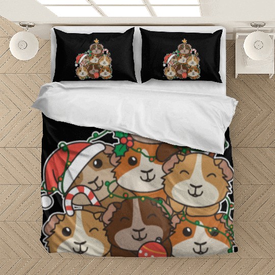 Guinea Pig Christmas Tree Funny Animal Bedding Sets