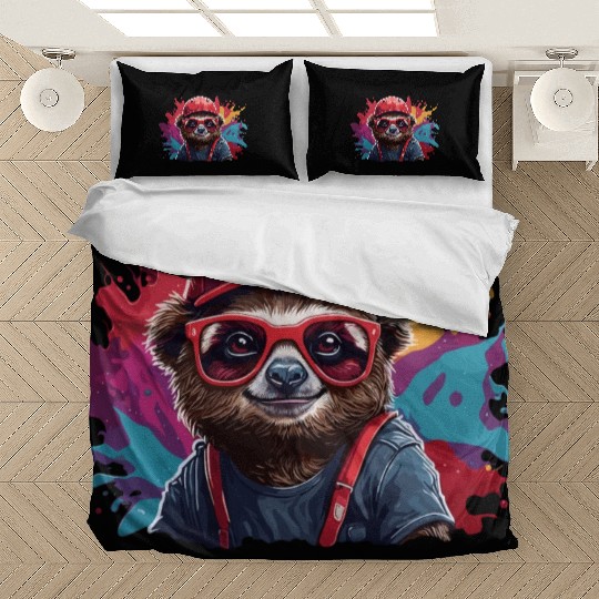 raccoon animal art I cool cute raccoon Bedding Sets