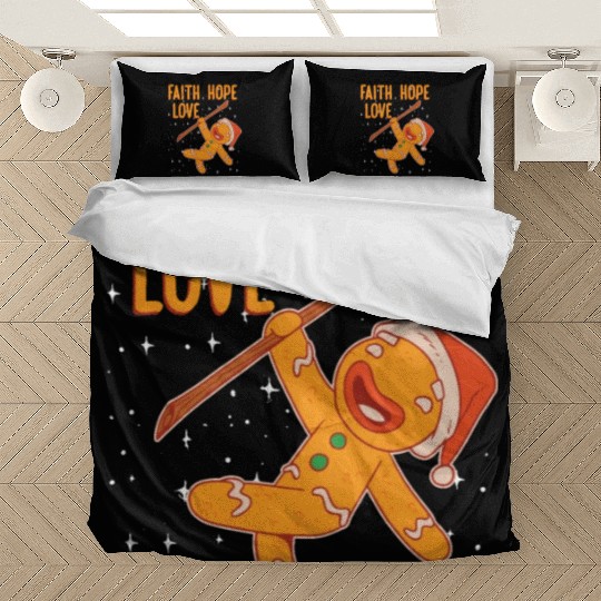 Faith Hope Love Religious Christmas Costume Bedding Sets