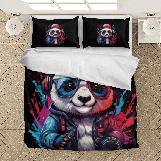 panda bear animal art I cool cute panda bear Bedding Sets