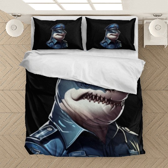 Police shark Bedding Sets