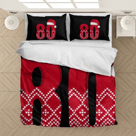 80th Birthday - Congratulations Number Eighty! Bedding Sets