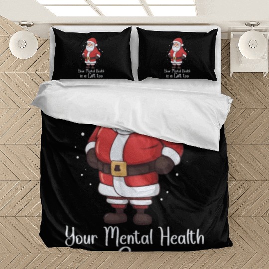 Mental Health Christmas Anti Christmas Holiday Bedding Sets
