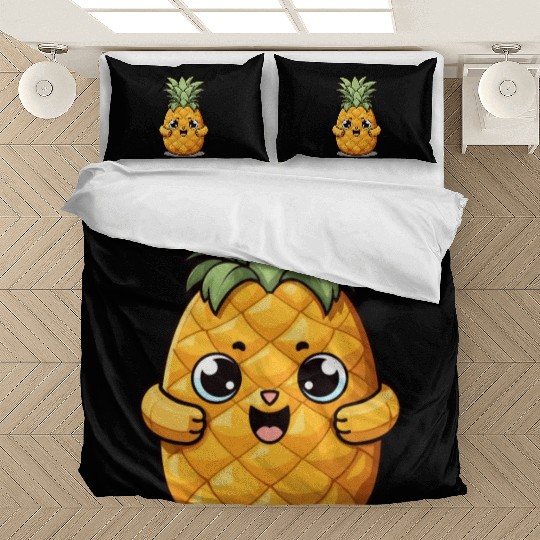Cute Funny Pineapple Summer Kawaii Gift Bedding Sets