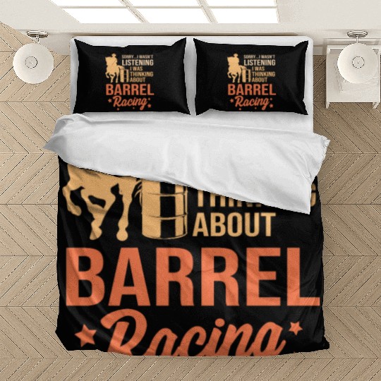 Horseback Riding Cowgirl Funny Barrel Racing Bedding Sets