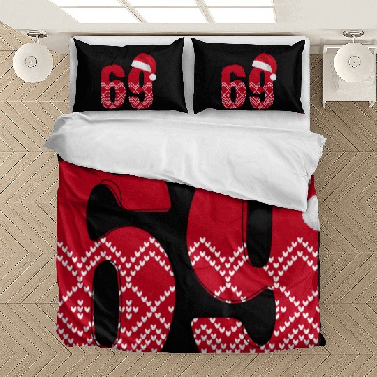 Age 69 Years Old - Christmas number Sixty Nine Bedding Sets