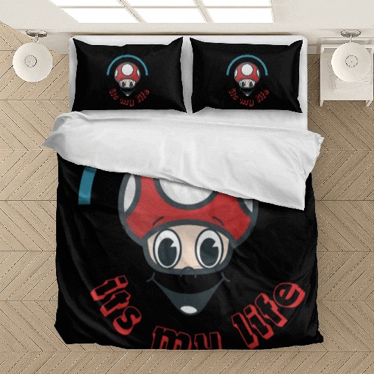 Its my life, funny mushrooms art Bedding Sets