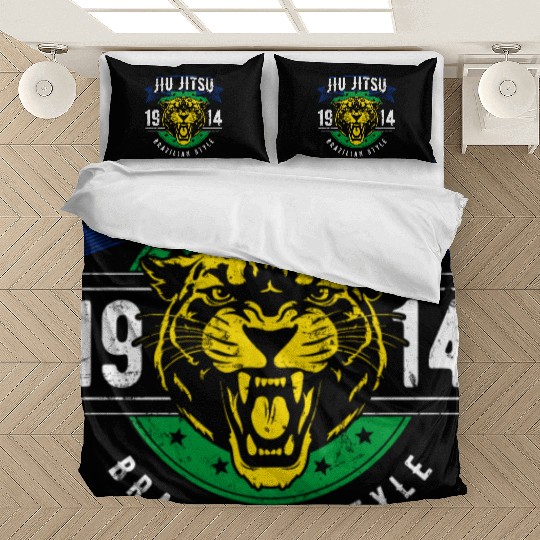 Brazilian Jiu Jitsu 1914 Jaguar head BJJ gift Bedding Sets