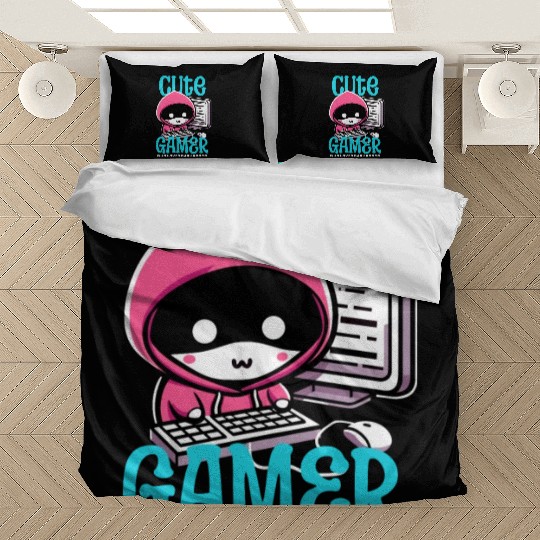Cute Gamer, who loves dark Rooms Bedding Sets