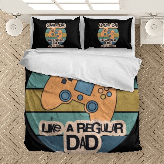 Cool Retro Gamer Dad Bedding Sets