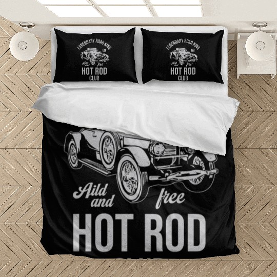 hot rod club, classic car, vintage car Bedding Sets