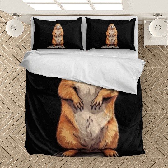 Groundhog Marmot for a Marmot lover groundhog fan Bedding Sets