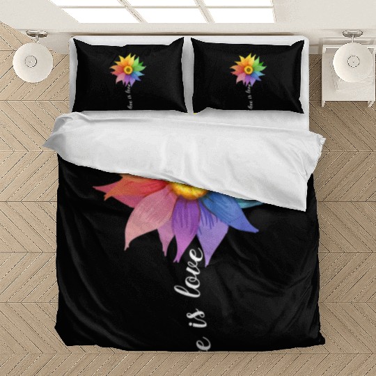 Love is love Sunflower Bedding Sets