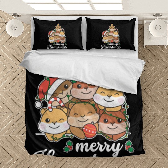 Hamster Christmas Tree merry Hamstmas Bedding Sets