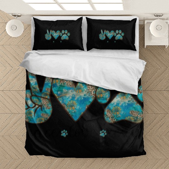 Peace Love Rescue Dog Bedding Sets