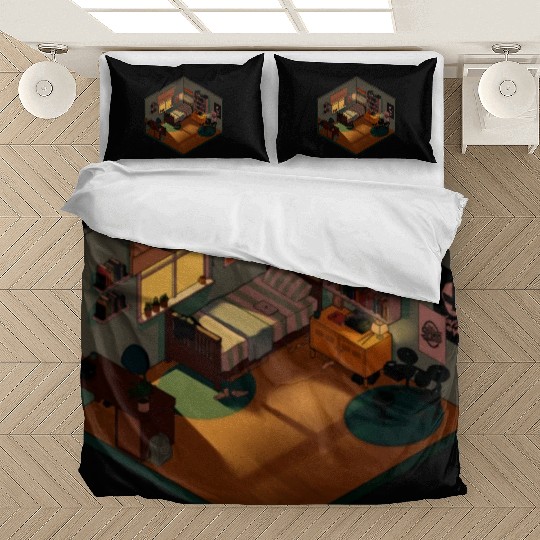 Heartstopper isometric bedroom Bedding Sets