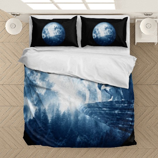 Bull Terrier Miniature Dog Moon Dog Mom Dad Women Bedding Sets