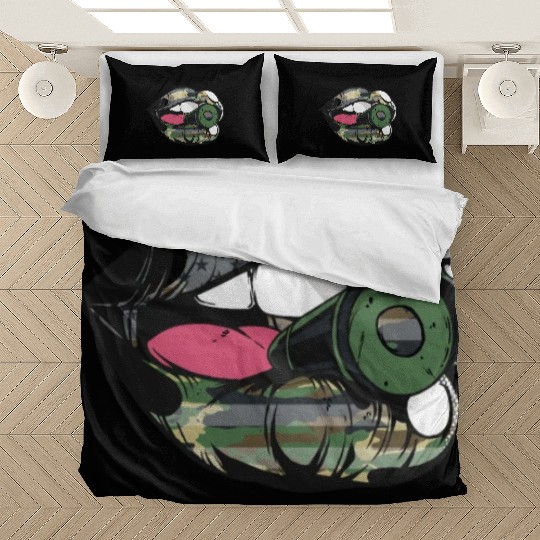 US Armed Forces Military Lip Bullet Army First Res Bedding Sets