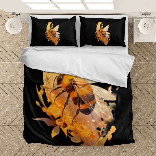 Chibi Honeybee in honey Bedding Sets