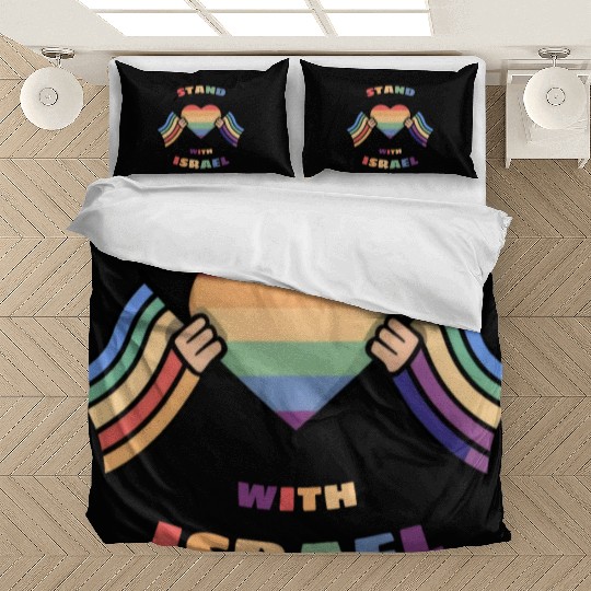 LGBTQ community STANDS WITH ISRAEL Bedding Sets