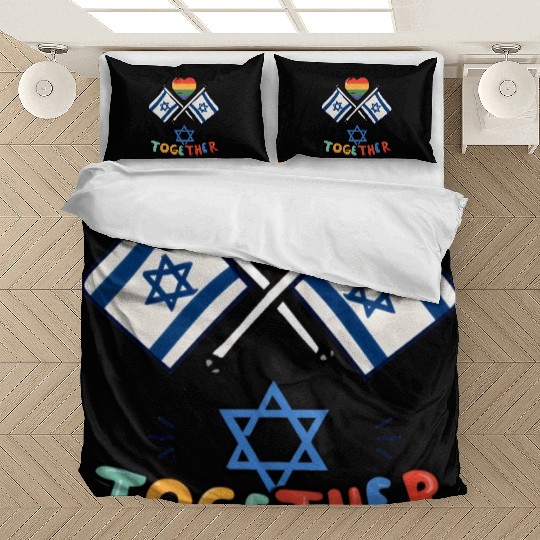LGBTQ community STANDS WITH ISRAEL Bedding Sets