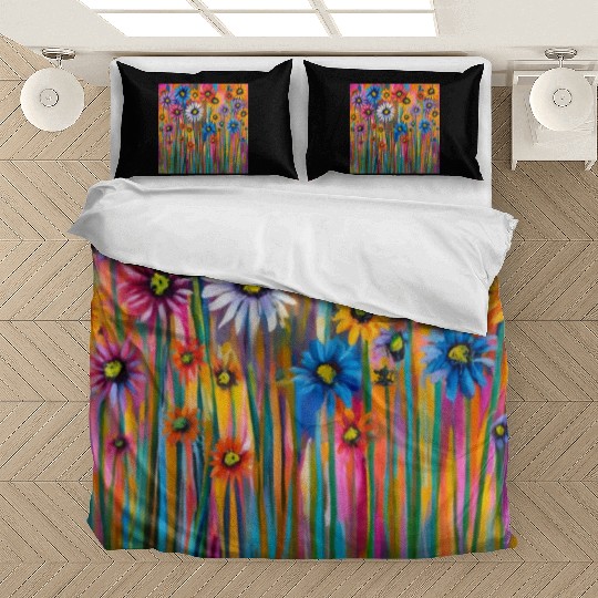 Wildflowers graffiti Bedding Sets