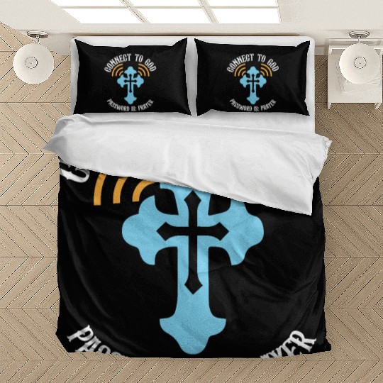 Connect to God I Love Jesus Believer Scripture Bedding Sets