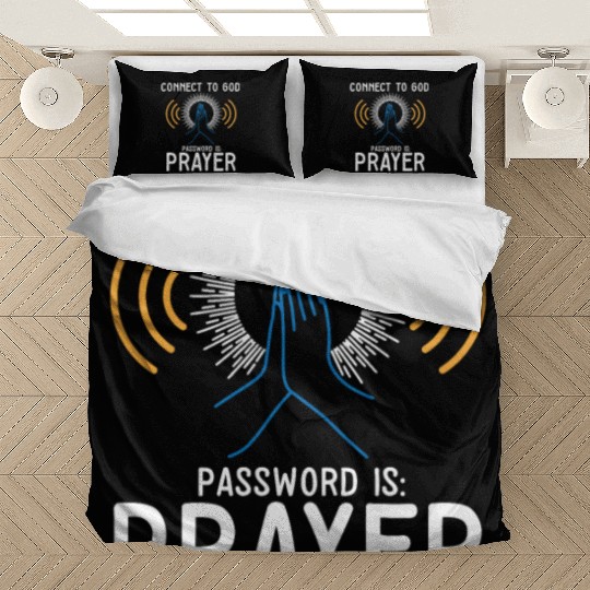 Connect to God I Love Jesus Believer Worship Bedding Sets