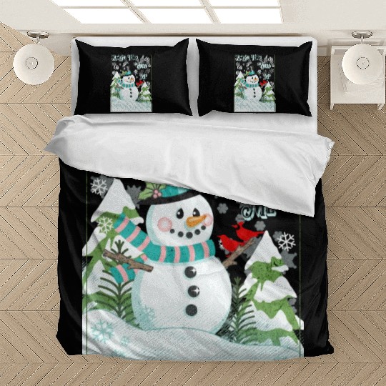 Funny Cranky Snowman Bedding Sets